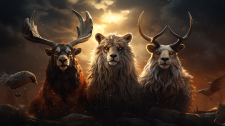 World animal day October 4 Generative AIの素材