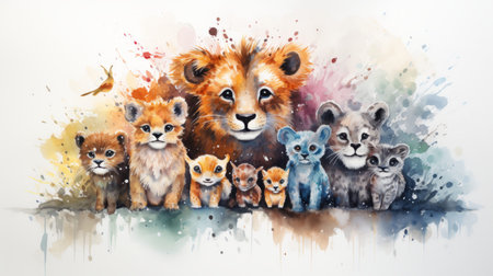 World animal day October 4 Generative AIの素材