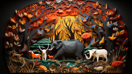 World animal day October 4 Generative AIの素材