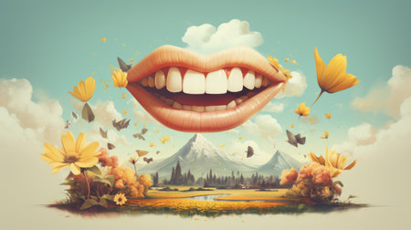 World smile day October 6th Generative AIの素材