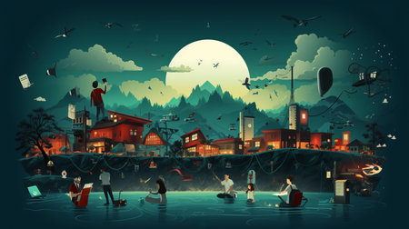 International Internet Day October 29 Generative AIの素材