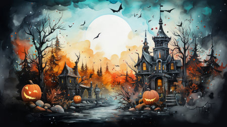 Halloween Generative AIの素材