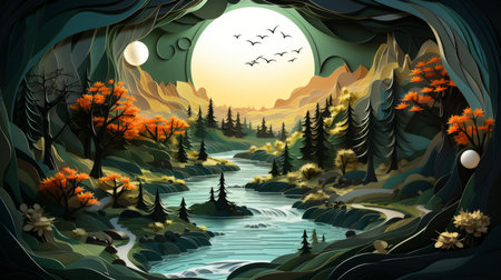 National Forest Resources Conservation Day 14th January Generative AIの素材