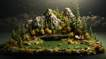 National Forest Resources Conservation Day 14th January Generative AIの素材