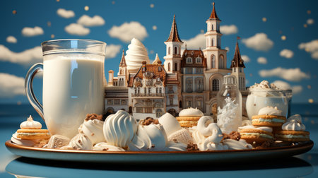 National Dairy Day 17th January Generative AIの素材