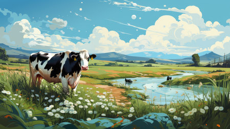 National Dairy Day 17th January Generative AIの素材