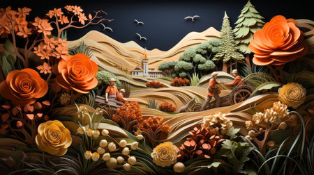 National Agriculture Day 2th February Generative AIの素材