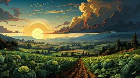 National Agriculture Day 2th February Generative AIの素材