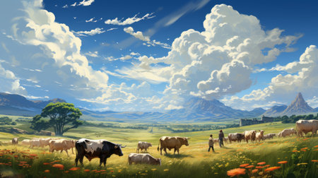 National Agriculture Day 2th February Generative AIの素材