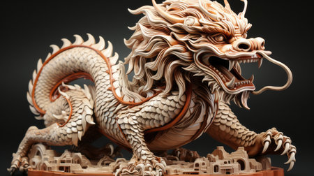 Dragon Chinese New Year 10th February Generative AIの素材