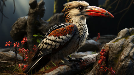 Hornbill love day 13th February Generative AI (1)の素材