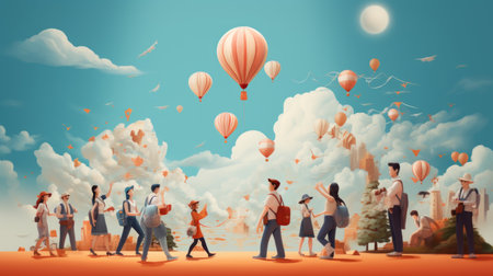 Employee Appreciation Day, celebrating hard work around the world 1th march Generative AIの素材