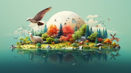 world day of wild fauna and flora 3th march Generative AIの素材