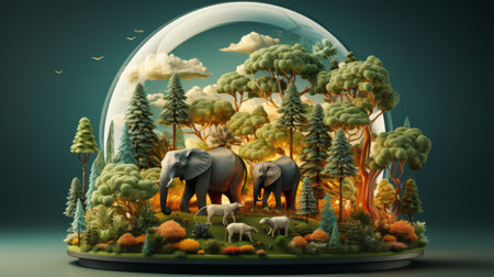 world day of wild fauna and flora 3th march Generative AIの素材