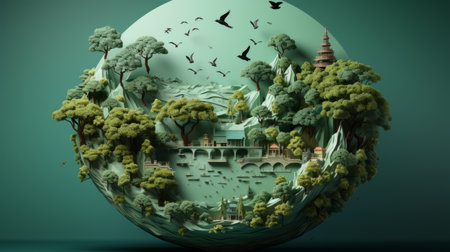 World Recycle Day 18th March Generative AIの素材