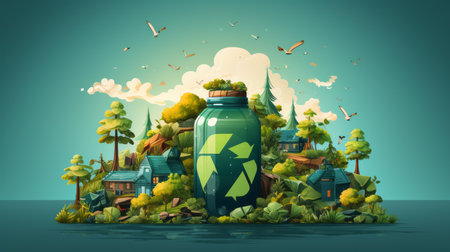 World Recycle Day 18th March Generative AIの素材