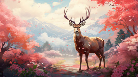 Spring Season March 21 June 20 Generative AI (の素材