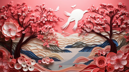 Spring Season March 21 June 20 Generative AI (の素材