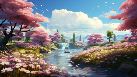 Spring Season March 21 June 20 Generative AI (の素材