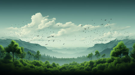 World Forest Day 21th March Generative AIの素材