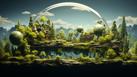 World Forest Day 21th March Generative AIの素材