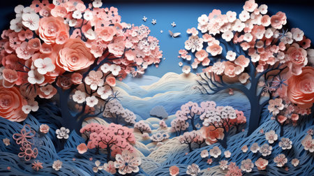 Spring Season March 21 June 20 Generative AI (の素材