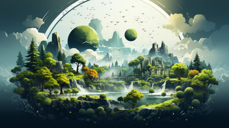 World Forest Day 21th March Generative AIの素材