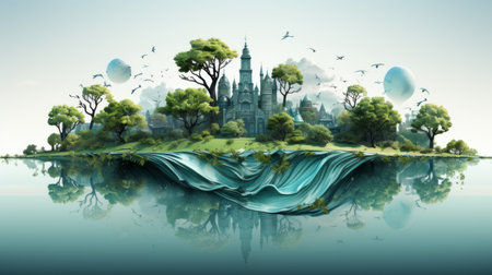 World Water Conservation Day 22th March Generative AIの素材