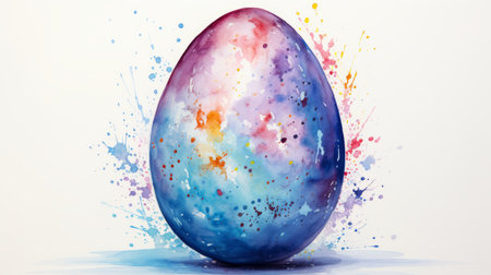 watercolor Easter or the day of the resurrection of jesus christ March 31 Generative AIの素材