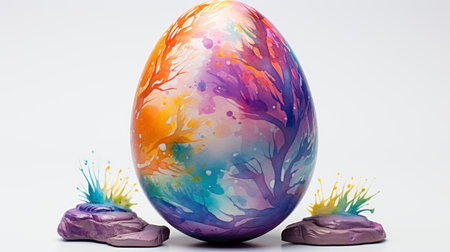 watercolor Easter or the day of the resurrection of jesus christ March 31 Generative AIの素材