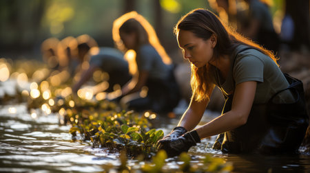 Thai Mangrove Community Forest Day 12th April Generative AIの素材