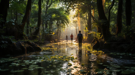Thai Mangrove Community Forest Day 12th April Generative AIの素材