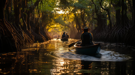 Thai Mangrove Community Forest Day 12th April Generative AIの素材