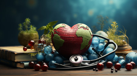 World Health Day 7th April Generative AIの素材