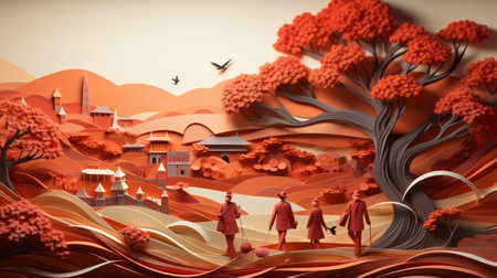 National Day of the Elderly 13th April Generative AIの素材