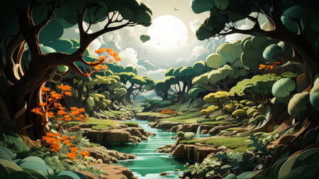 Thai Mangrove Community Forest Day 12th April Generative AIの素材