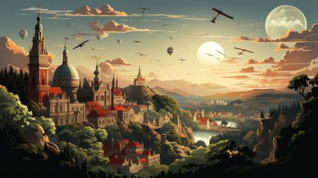 International Historic Sites Day 18th April Generative AIの素材