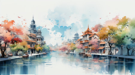 Songkran Day 13th to15th April Generative AIの素材