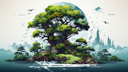 Protect Earth Day the importance of loving nature Generative AIの素材