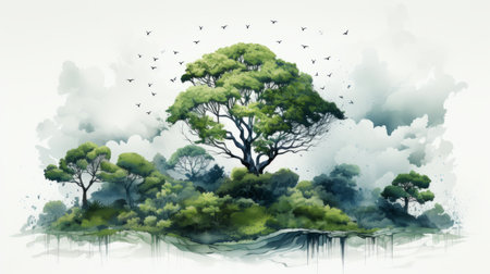 Protect Earth Day the importance of loving nature Generative AIの素材