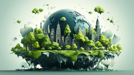 Protect Earth Day the importance of loving nature Generative AIの素材