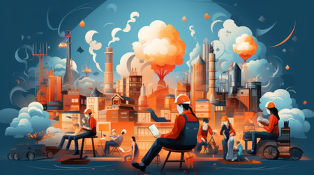 International Occupational Safety and Health Day 28th April Generative AIの素材