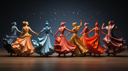 international dance day 29th april Generative AIの素材