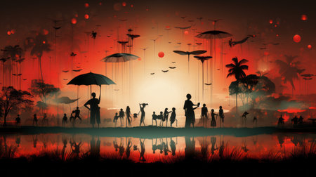 World Malaria Day 25th April Generative AIの素材