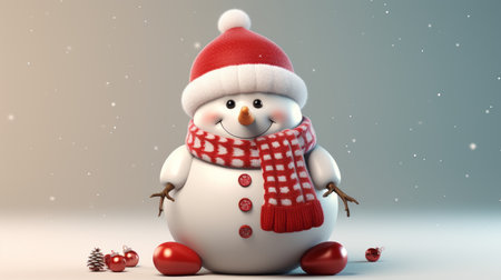Merry Christmas Festival Cartoon style3D Generative AIの素材