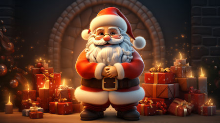 Merry Christmas Festival Cartoon style3D Generative AIの素材