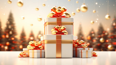 Merry Christmas Festival Cartoon style3D Generative AIの素材