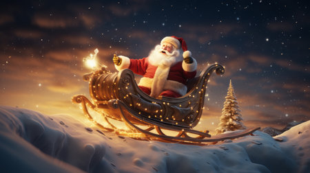 Merry Christmas Festival Cartoon style3D Generative AIの素材