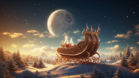 Merry Christmas Festival Cartoon style3D Generative AIの素材