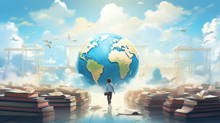 International Day of Education, remembering the importance of education, 24 Januaryの素材